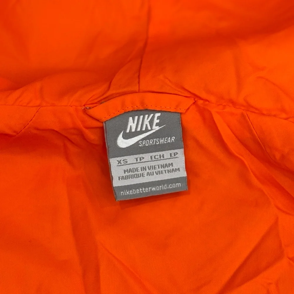 Nike Kids Orange and Gray Windbreaker Jacket Unisex